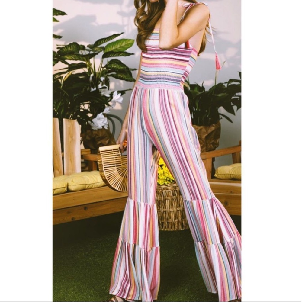 Multicolored Striped Jumpsuit